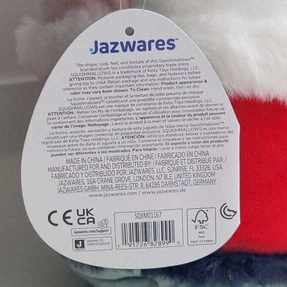 Squishmallow Nicolette Mrs Santa Claus 8" Christmas Holiday Squish Plush Toy NWT - Picture 7 of 9